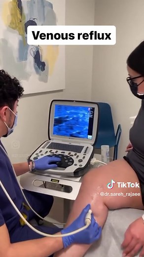 How do we use ultrasound to detect venous insufficiency or reflux? Venous insufficiency is caused by unhealthy valves in the veins that do not function well and result in reversal of blood flow (a.k.a. venous reflux). Using different maneuvers and various positions our sonographers will compress your leg to pump the blood upwards. They then measure the duration of reversal of blood flow. This is called reflux time. If the reflux time is more than 500 msec (just half a second!) then you likely ha