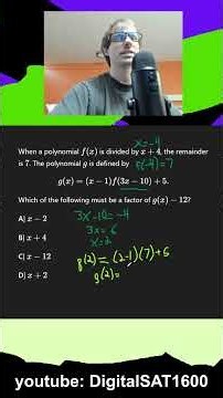 Remainder THEOREM | November SAT® Math Prep