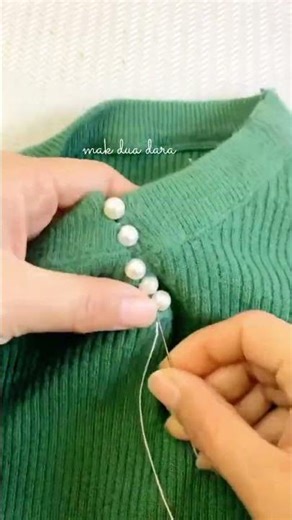 The easiest way to make your basic knit look expensive #menjahit #pemula #tutorialjahit