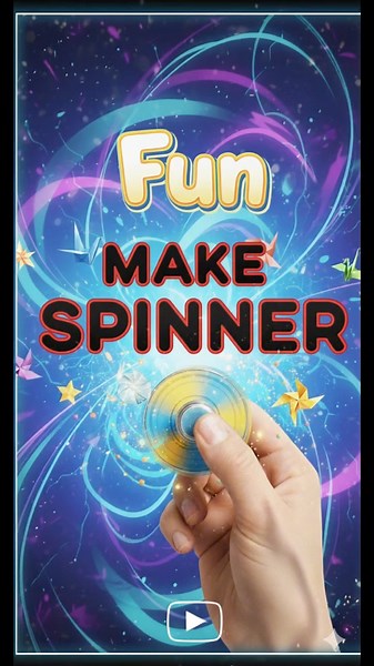 Origami Spinner That Really Spins! #ytshorts #diy #spinner #asmr