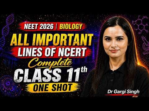 🔥 Complete Class 11th Biology One Shot | NCERT All Important Lines in 1 Video 🚀 NEET 2026