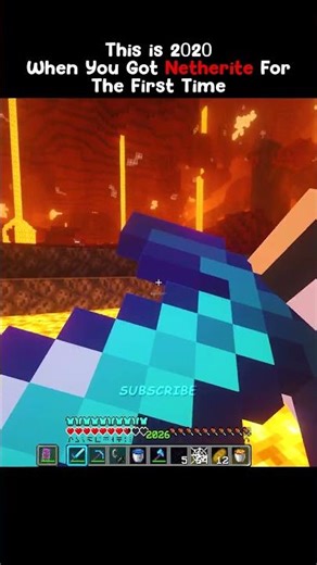 This is 2020 When You Got Your First Netherite #minecraft