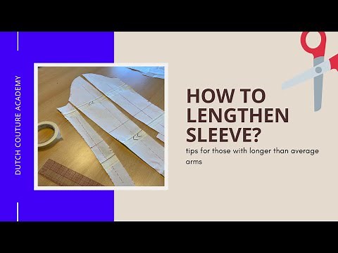 How to lengthen the pattern of a sleeve