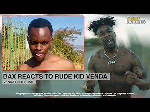 Canadian Rapper Dax Responds To South African Venda Rapper
