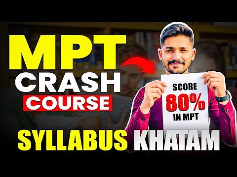 🔥 Last Night Study Strategy for MPT 2026 | Complete MPT Crash Course Notes + Free WhatsApp Notes!