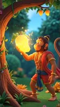 When hanuman turned into a monkey and surya dev became an eagle after their fruits 😱 #shorts​ #ai​
