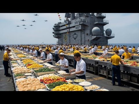 How 5,000 Sailors Eat, Sleep & Survive on a $13 Billion Aircraft Carrier for Months?