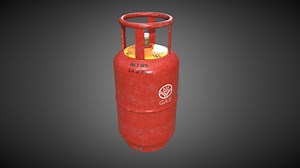 Gas Cylinder - Download Free 3D model by jaikrajak