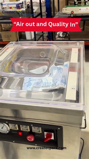 Vacuum packing machine. createc packing solution