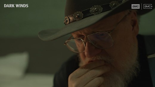 Surprise! Did you catch these cameos from legends George R.R. Martin and Robert Redford in the #DarkWinds Season 3 premiere episode? | AMC