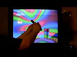 Manually deguassing a CRT monitor using neodymium magnet
