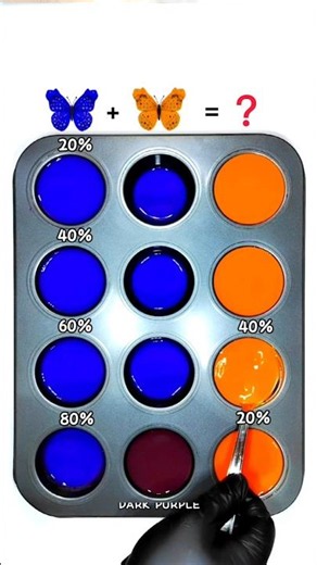colorpalette | "From Blue to Orange" 💙🧡 #colormix #art #colorpalette #colormixing