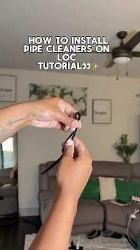 How to Install Pipe Cleaners on Locs | Easy Heatless Curls Tutorial ✨#locs #locsstyles #tutorial