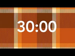 30 Minute Timer Fall Plaid
