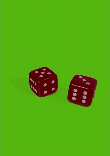 4K Green Screen Rolling Dice | Free Footage #shorts #shortsvideo #diceanimation #rollingdice