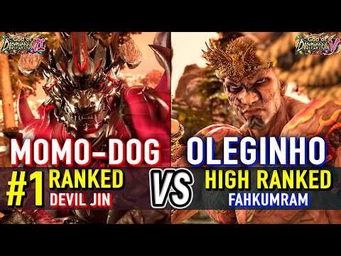 T8 🔥 MOMO-DOG (#1 Ranked Devil Jin) vs OLEGINHO (Fahkumram) 🔥 Tekken 8 High Level Gameplay