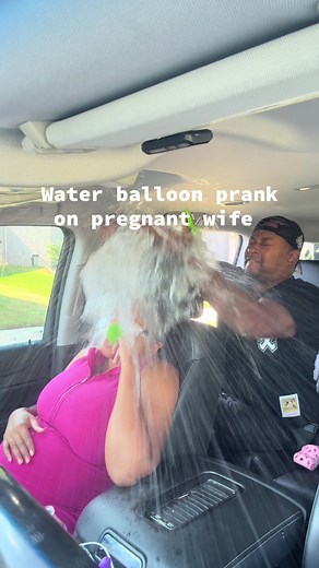 Hilarious Water Balloon Prank on Pregnant Wife