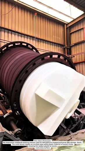 How Giant PE Tanks Are Made | Rotational Molding Manufacturing Process