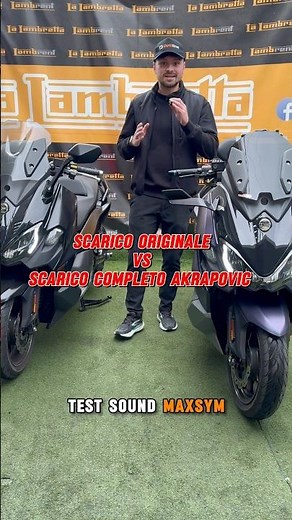 🏁Test Sound Maxsym TL 508🔈Scarico Originale vs Scarico Completo Akrapovic #maxsym #akrapovic