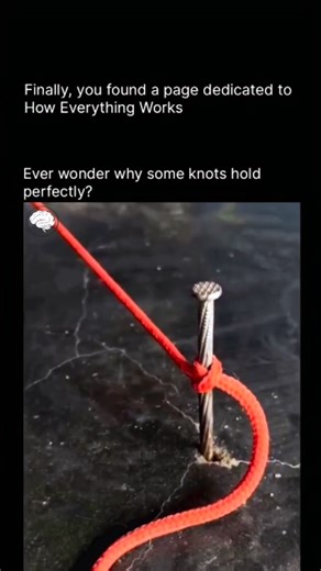 How Everything Works | Forget messy slip knots the Clove Hitch is the go-to for securing a line to a bolt, post, or any cylindrical object. Its secret is... | Instagram