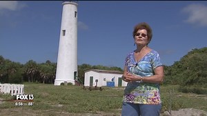 The Lighthouse Lady tours Egmont Key's treasure