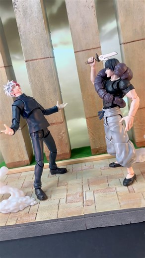 Gojo VS Toji Round 2 DIORAMA 🎨🖌️ #jujutsukaisen #jjk #actionfigures #animefigure #shfiguarts