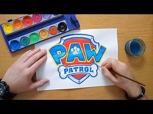 Paw Patrol logo - nick jr. - painting