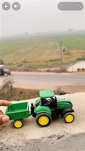 Little Green Tractor 🚜 | Exploring the Farm with Toy Tractor for Kids