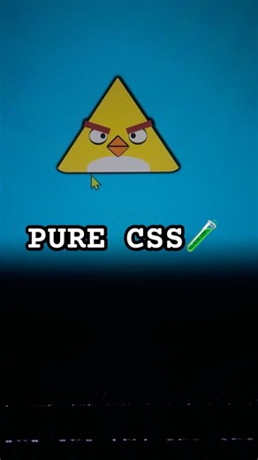 Yellow Bird (Chuck) Built with Pure CSS | Angry Birds Series Day 53