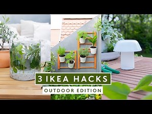 3 DIY Outdoor Ikea Hacks - günstige Deko für Balkon, Garten oder Terrasse