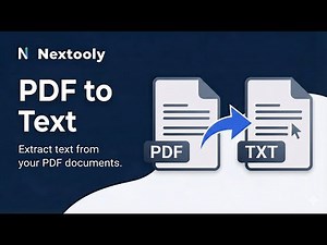 How to Extract Text from PDF Online | Nextooly