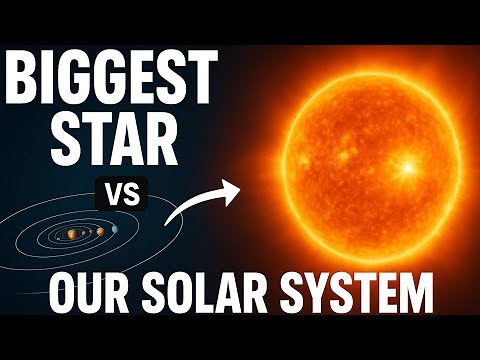 Largest Star in the Universe: Stephenson 2-18 vs Our Solar System (Deep Study of Insane Size)