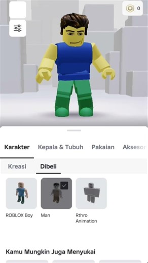 cara, membuat avatar noob di roblox #roblox 🗿