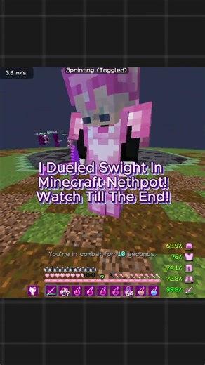 I Challenge Swight For 1v1 In Nethpot Minecraft! #minecraft #minecraftshorts #shorts #swight #nethop