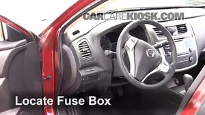 Interior Fuse Box Location: 2017 Nissan Altima SL 2.5L 4 Cyl.
