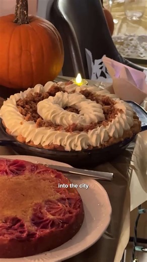 Friendsgiving menu featuring homemade baked goods
