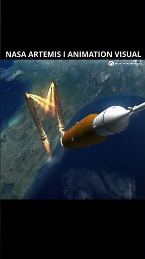NASA ARTEMIS I ANIMATION VISUAL #space