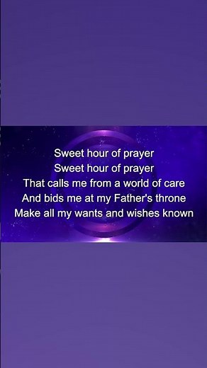 Sweet Hour Of Prayer