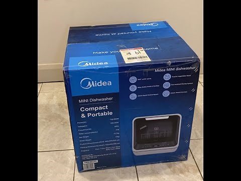 MIDEA second generation benchtop dishwasher unboxing and review