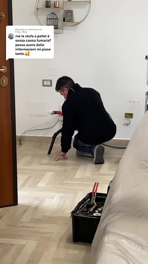 Installing a Modern Pellet Stove in a Stylish Living Room