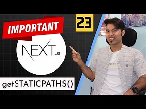 Next.JS GetStaticPaths() for Rest API & Dynamic Route | Next.JS Tutorial In Hindi #23
