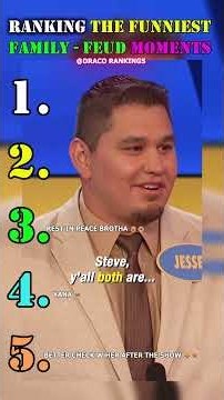Ranking The FUNNIEST Family Feud Moments 😂 These Answers Were Crazy!