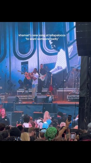 Khamari's New Song 'To Want Someone Badly' Live at Lollapalooza