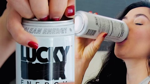 Lucky Energy Sugar Free Energy Drinks, OG Luck, 16oz Cans (12-Pack) Healthy, Zero Sugar Energy Drink with Maca, Ginseng, Beta-Alanine, Taurine & 200mg Caffeine