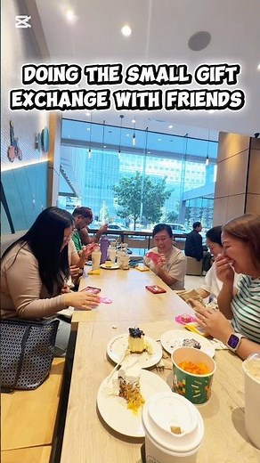 Small gift exchange, big smiles! 🎁💖 Nothing beats sharing love and laughter with friends.