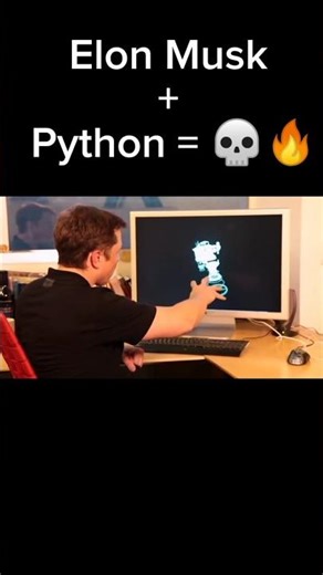 Elon musk learnt python in 2023 - Coding #coding #elonmusk #pythonprogramming #shorts #techshorts