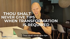 14K views · 25 reactions | Thou Shalt Never Give Tips When Transformation is Required Just as a bandaid won't mend a broken leg, tips won't help clients achieve the transformation they want. Get all 10 commandments of a Healthpreneur coach here: https://healthpreneurgroup.com/10commandments | Yuri Elkaim - Healthpreneur | Facebook