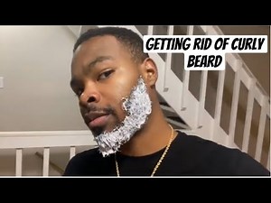 How to fix curly beard | Applying relaxer to my beard