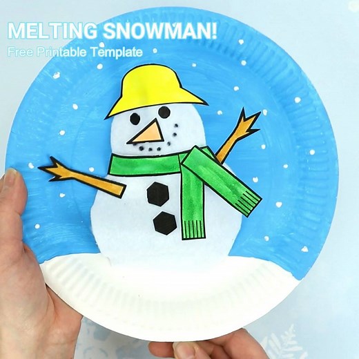 309K views · 238 reactions | This Paper Plate Melting Snowman Puppet is adorable! Use the printable template to make a snowman that can melt to the ground and pop back up again! Get your printable here: https://kidscraftroom.com/paper-plate-melting-snowman-craft/ via Kids Craft Room | Kids Craft Room | Facebook