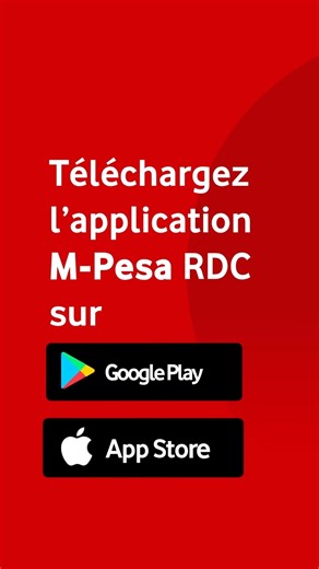 Vous avez 1000 et 1 raisons d’adopter l’Application M-PESA RDC ✅ Vérification de solde GRATUITE – ya OFELEEEE ! ✅ Paiements en 1 CLIC ✅ Envoi d’argent en 1 CLIC ✅ Achat d’unités et forfaits en 1 CLIC ✅ Accès direct à votre répertoire pour tous vos envois et achats … et tellement plus encore ! Téléchargez l’application pour ne rien rater : 🔹 Android : https://bit.ly/42QH7pz 🔹 iOS : https://bit.ly/4qokTFA #VodacomRDC #Mpesa | Vodacom RDC